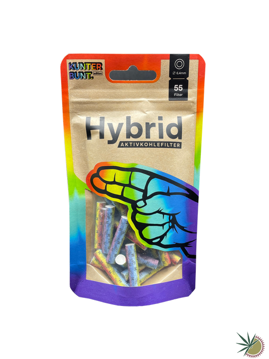 Hybrid Supreme Aktivkohlefilter Rainbow Ø6.4mm 1 Packung á 55 Stück