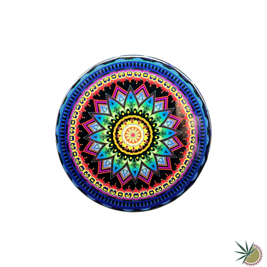 Black Leaf Metalldose "Mandala Blau" rund Ø55mm