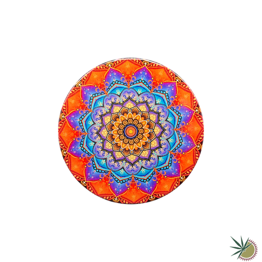 Black Leaf Metalldose "Mandala Rot" rund Ø55mm