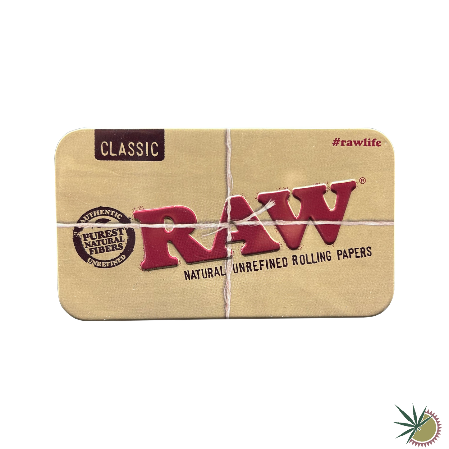 Metalldose "RAW Classic" breit rechteckig 11.5x6.5x2.5cm