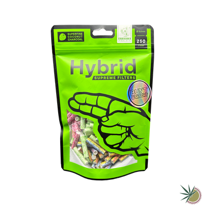 Hybrid Supreme Zellstoff-Aktivkohlefilter Ø6.4mm 1 Packung á 250 Stück verschiedene Farben