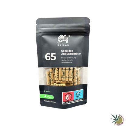 Kailar Zellstoff-Aktivkohlefilter Ø5.9mm 1 Packung á 65 Stück verschiedene Farben