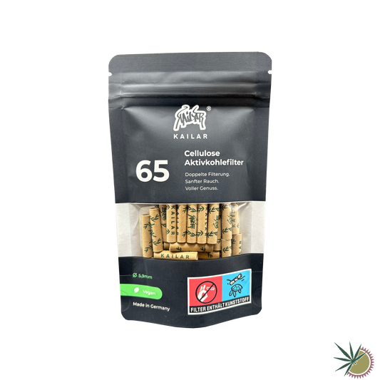 Kailar Zellstoff-Aktivkohlefilter Ø5.9mm 1 Packung á 65 Stück verschiedene Farben