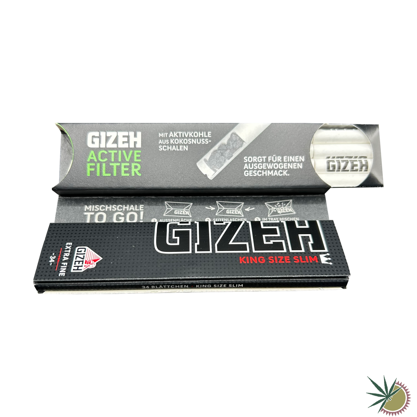 Gizeh Extra Fine Longpapers King Size Slim + Gizeh Aktivkohlefilter Kombipack