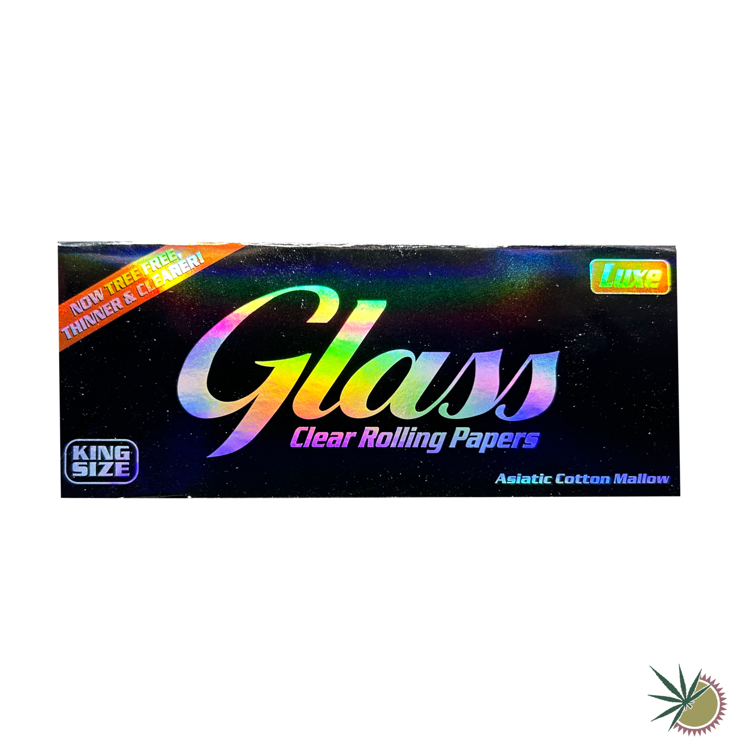 Glass transparente Longpapers aus Baumwollmalve King Size
