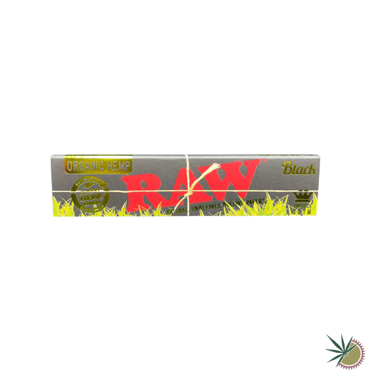 RAW Black Organic Hemp Longpapers aus Hanf King Size Slim