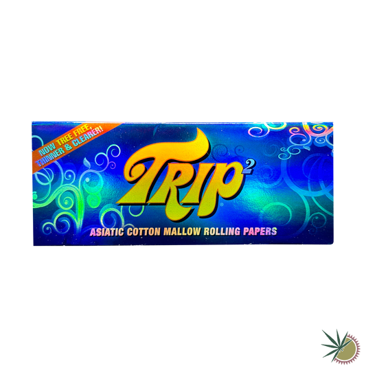 Trip Transparente Longpapers aus Baumwollmalve King Size