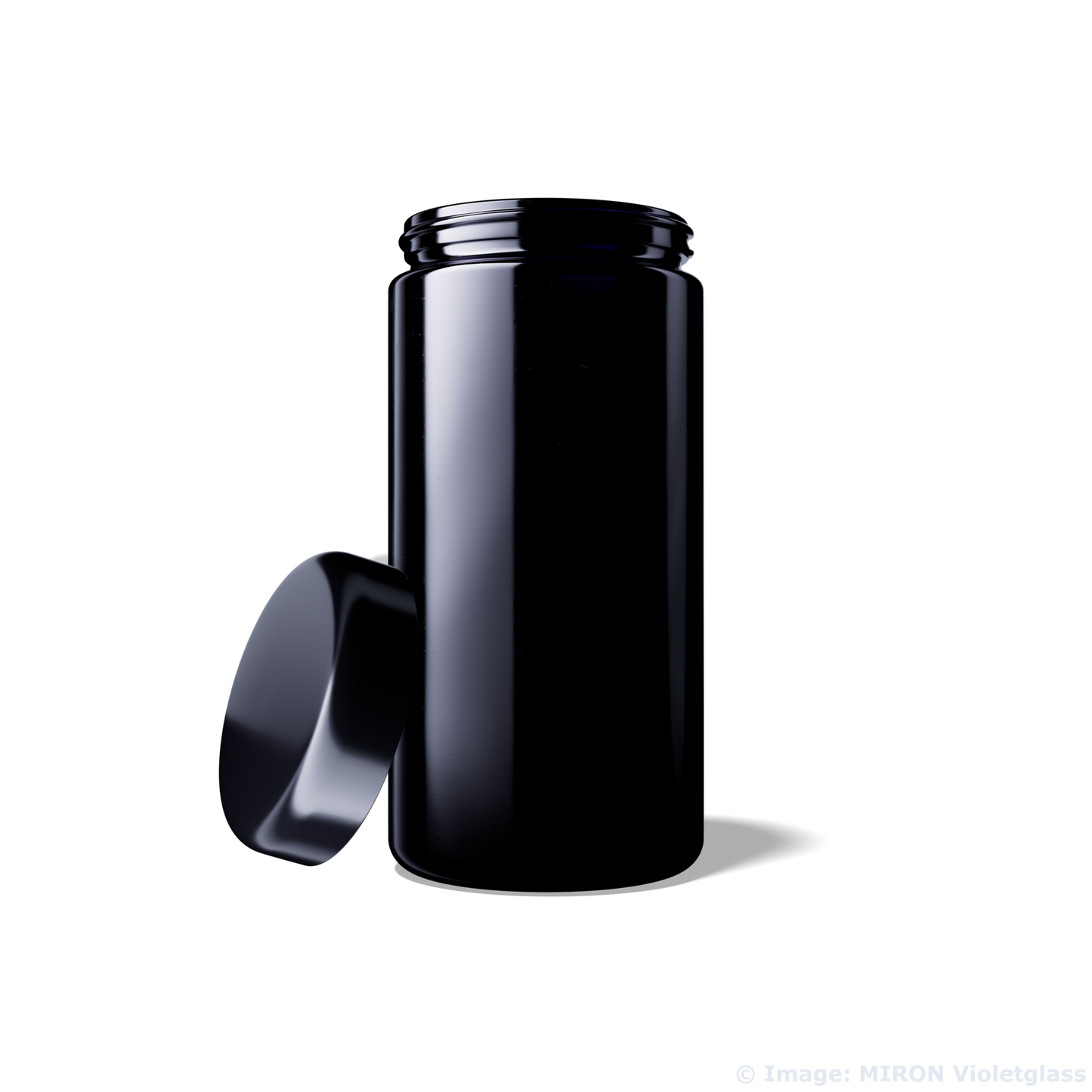 MIRON Original Violettglas zum Lagern/Fermentieren von Kräutern etc. mit Schraubdeckel verschiedene Größen