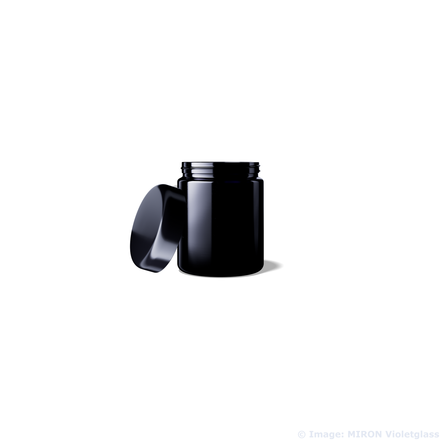 MIRON Original Violettglas zum Lagern/Fermentieren von Kräutern etc. mit Schraubdeckel verschiedene Größen