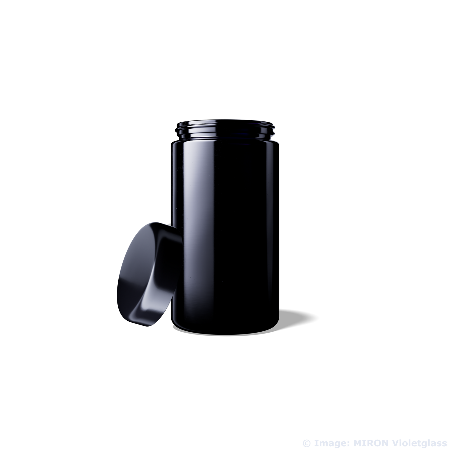 MIRON Original Violettglas zum Lagern/Fermentieren von Kräutern etc. mit Schraubdeckel verschiedene Größen