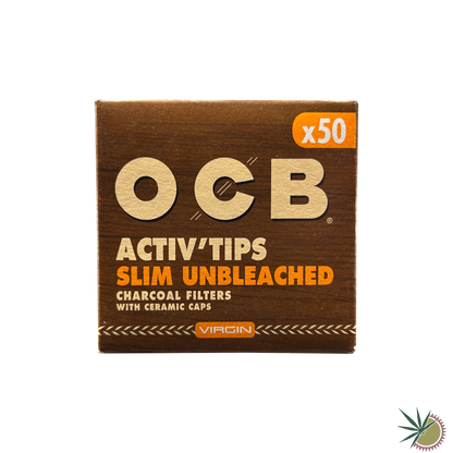 OCB Slim Aktivkohlefilter Ø7mm 1 Packung á 50 Stück verschiedene Farben