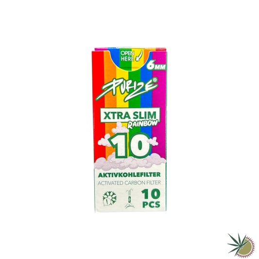 Purize Aktivkohlefilter Ø6mm Xtra Slim 1 Packung á 10 Stück verschiedene Farben