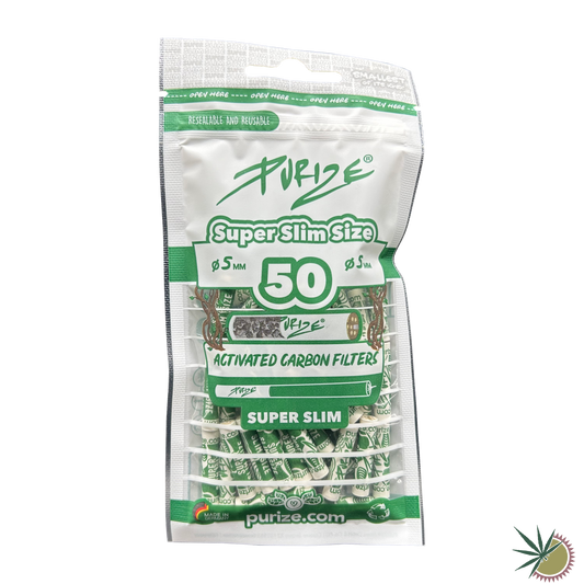Purize Aktivkohlefilter Ø5mm Super Slim 1 Packung á 50 Stück