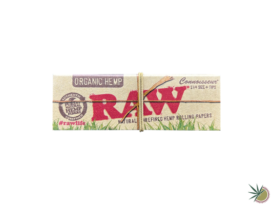 1 1/4 Papers Queen Size Slim RAW Organic Hemp aus Hanf mit Tips