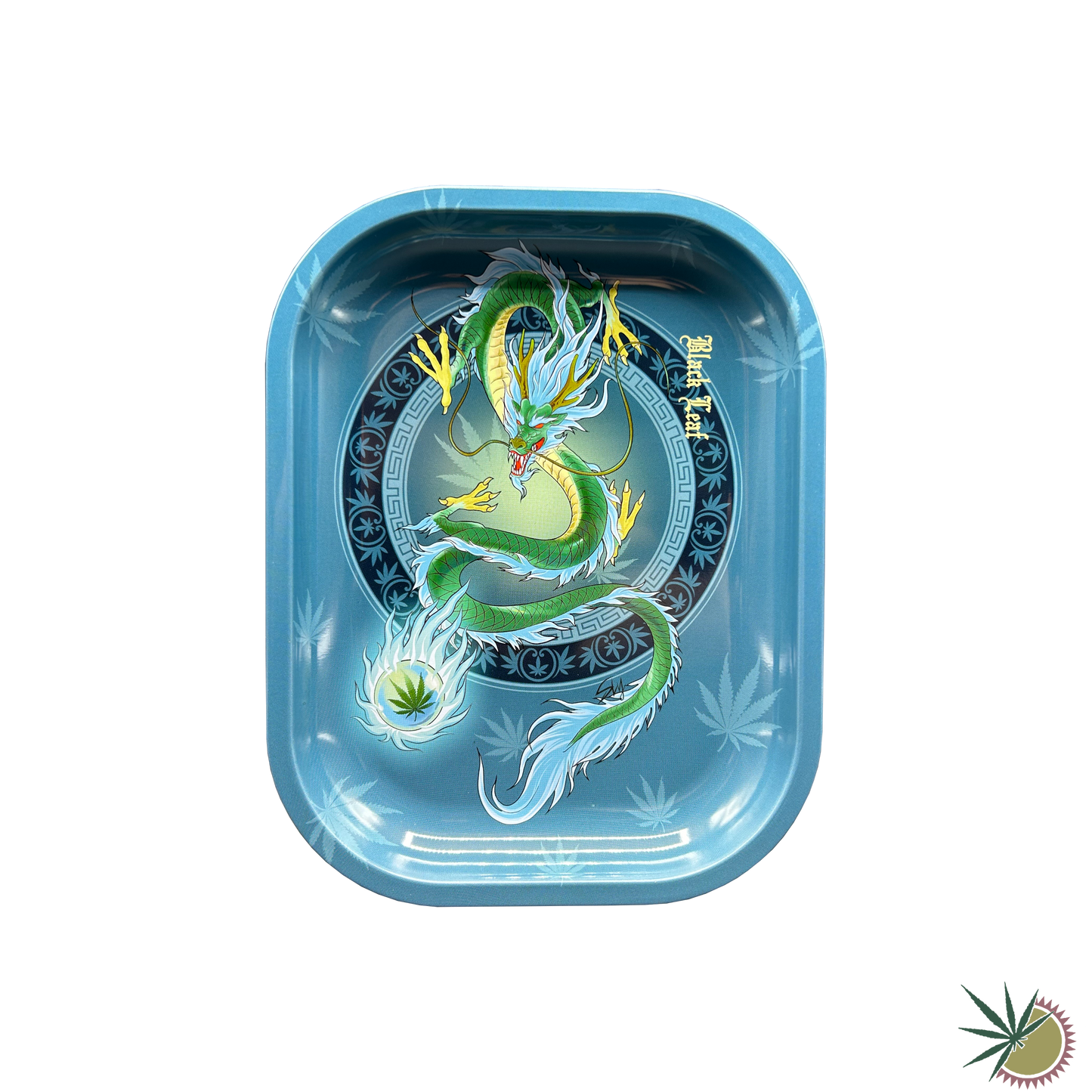 Bauunterlage Black Leaf "QingLong" aus Metall 14x18cm