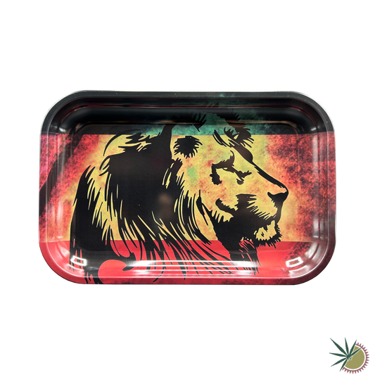 Bauunterlage "Rasta Lion" aus Metall 28.5x19cm