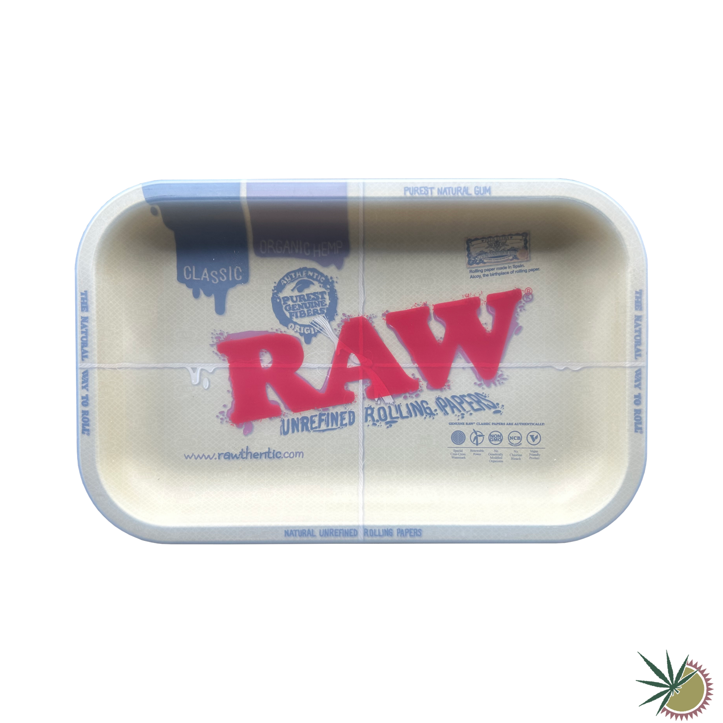 RAW Tray "Classic" aus Metall mit abnehmbarem Silikonüberzug 27.5x17.5cm