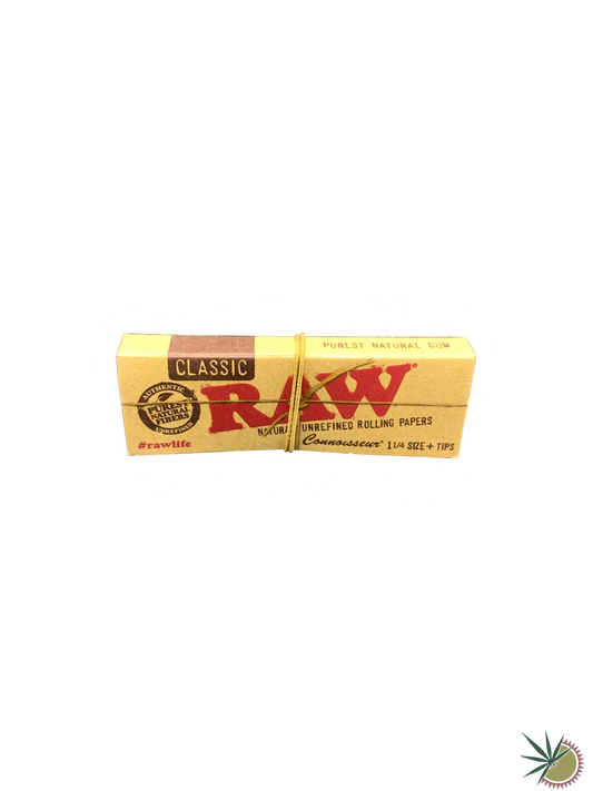 1 1/4 Papers Queen Size Slim RAW Classic mit Tips - THC Headshop