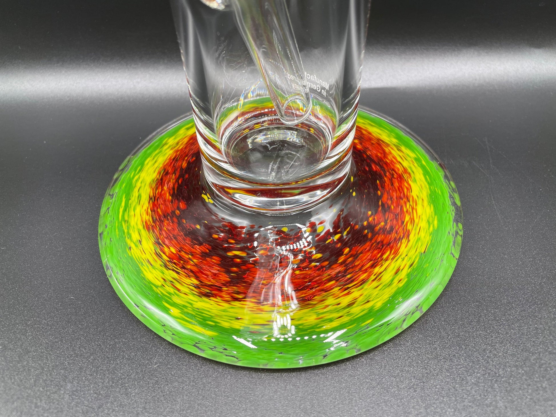 Zenit Bong "Rasta Style" 18.8er Schliff Mega-Cut 5mm 49cm - THC Headshop
