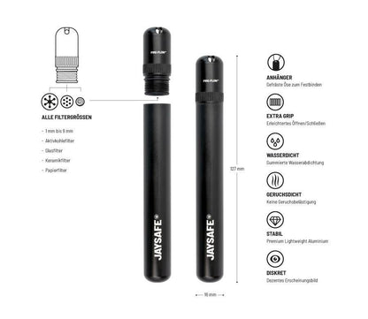 Jaysafe Transporthülse 13cm - THC Headshop