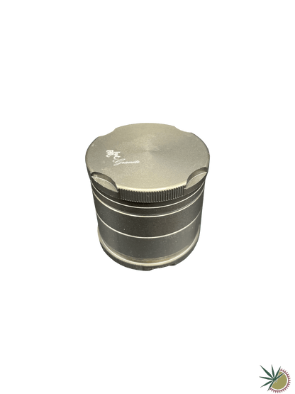 Grinder 4-teilig "Black Leaf Granite" Ø40mm aus gehärtetem Metall - THC Headshop