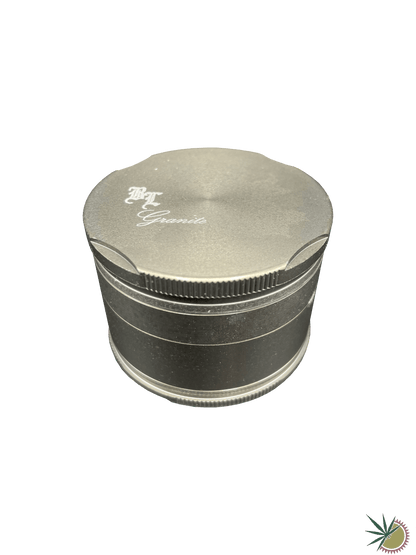 Grinder 4-teilig "Black Leaf Granite" Ø63mm aus gehärtetem Metall - THC Headshop