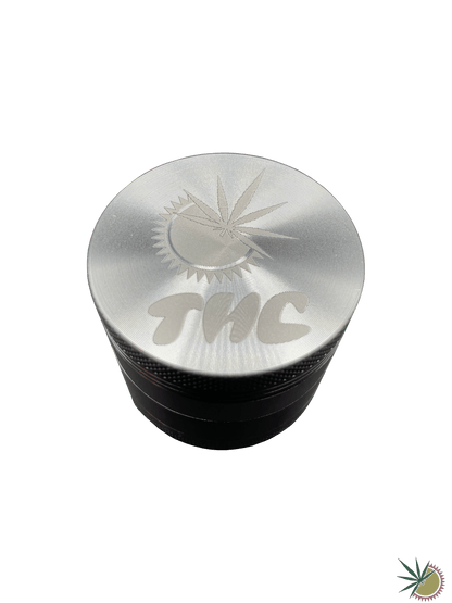 Grinder 4-teilig "THC Headshop Weedsun" Ø50mm aus Metall - THC Headshop
