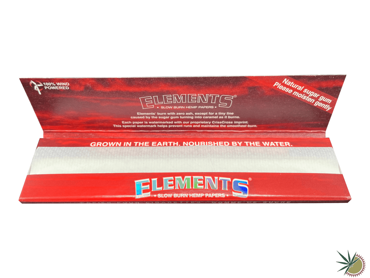Elements Red Longpapers aus Hanf King Size Slim - THC Headshop