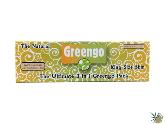 Greengo Longpapers 3in1 ungebleicht + Tips + Mischschale King Size Slim - THC Headshop