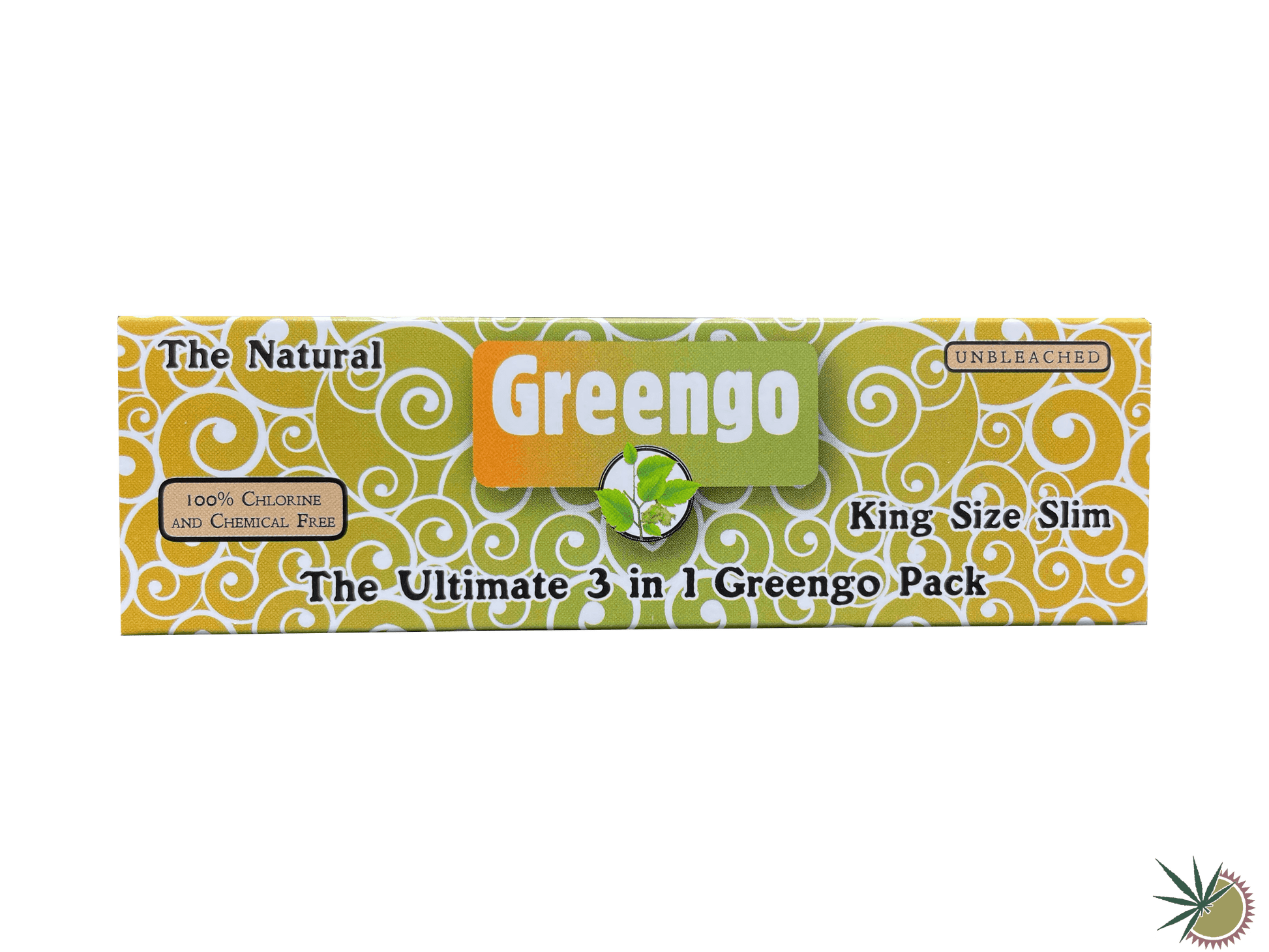 Greengo Longpapers 3in1 ungebleicht + Tips + Mischschale King Size Slim - THC Headshop