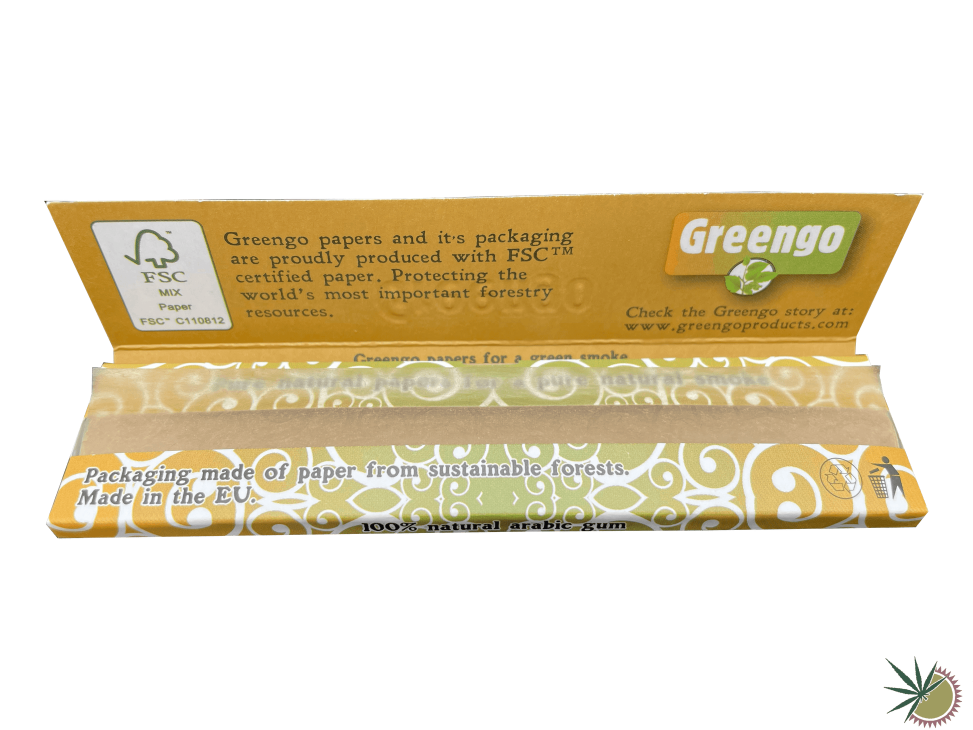Greengo Longpapers ungebleicht King Size - THC Headshop