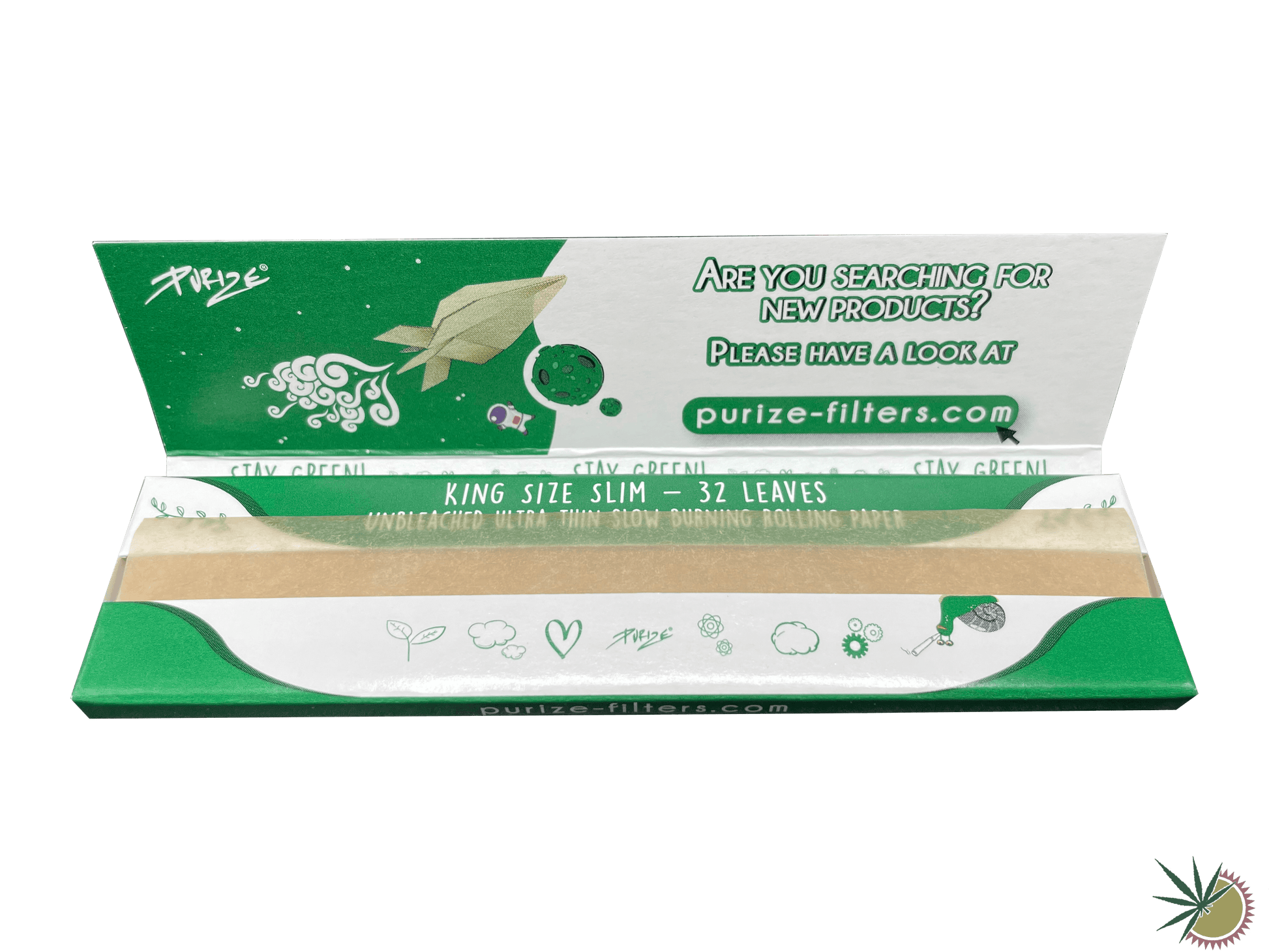 Purize Longpapers ungebleicht King Size Slim - THC Headshop