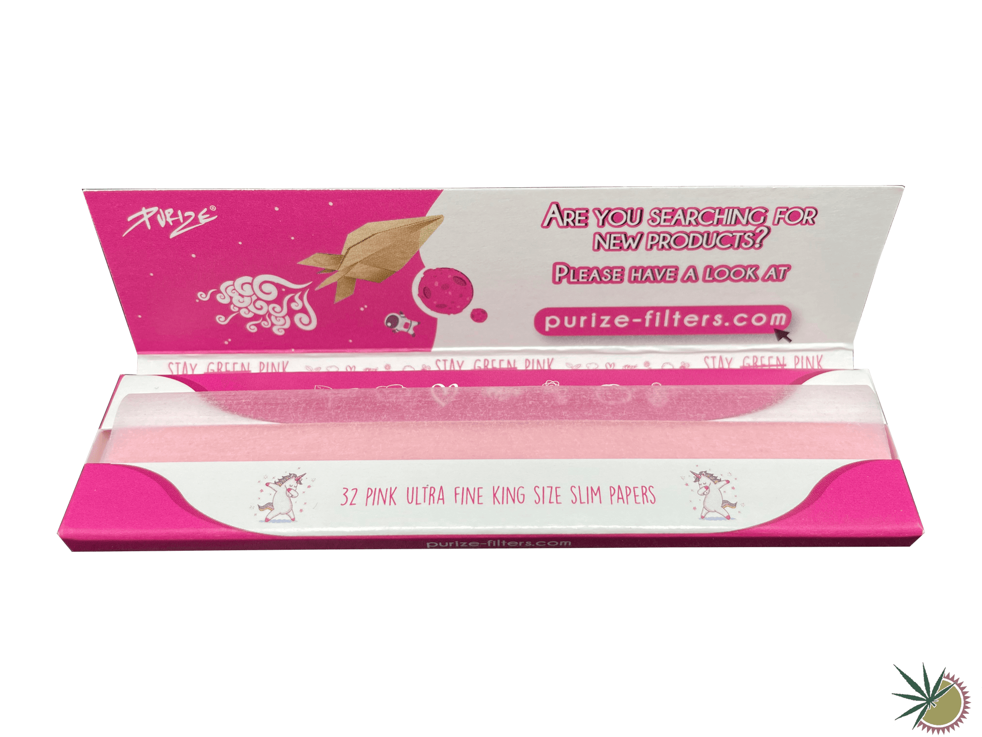 Purize Longpapers Pink King Size Slim - THC Headshop