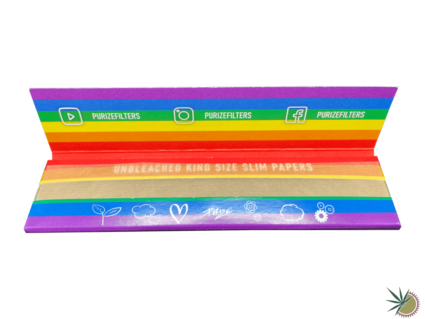 Purize Rainbow-Edition Longpapers ungebleicht King Size Slim - THC Headshop