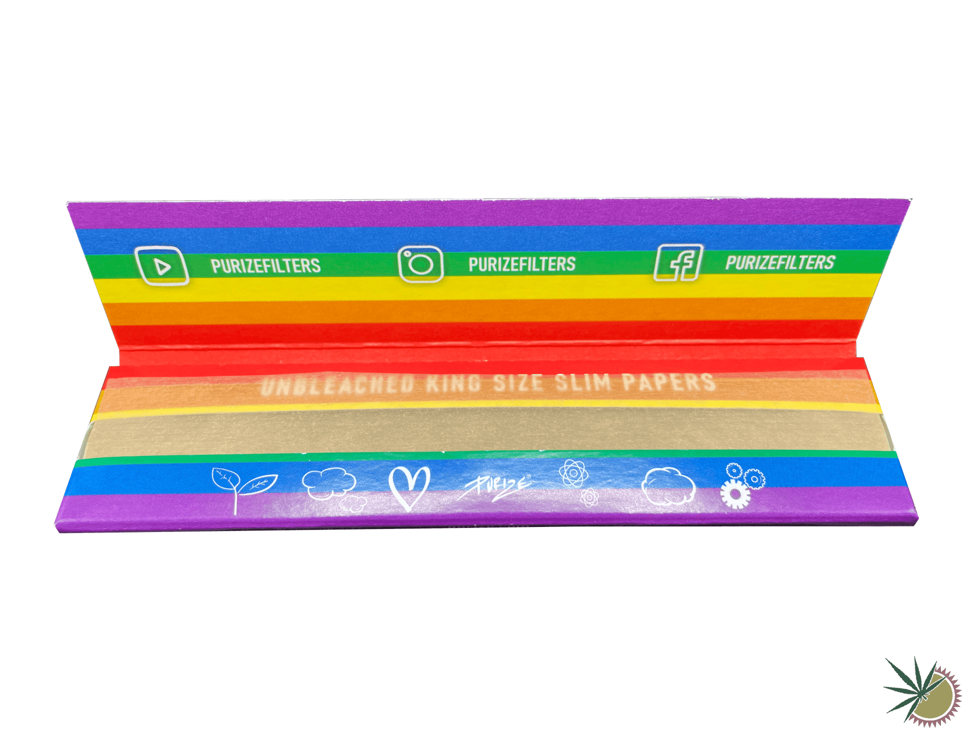 Purize Rainbow-Edition Longpapers ungebleicht King Size Slim - THC Headshop