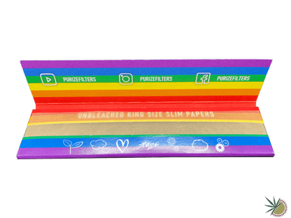 Purize Rainbow-Edition Longpapers ungebleicht King Size Slim - THC Headshop