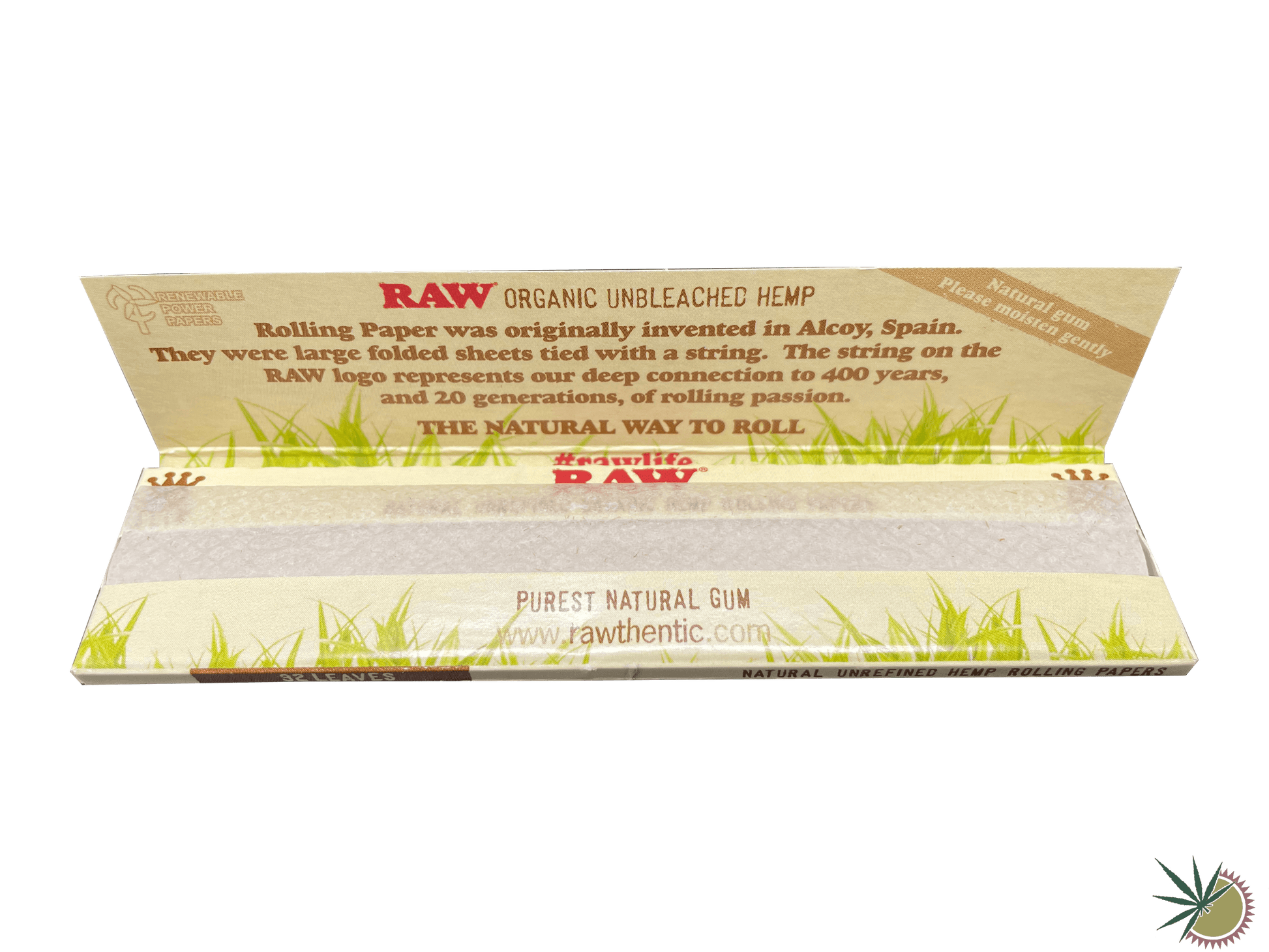 RAW Organic Hemp Longpapers aus Hanf King Size Slim - THC Headshop