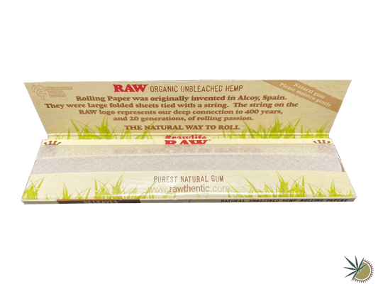 RAW Organic Hemp Longpapers aus Hanf King Size Slim - THC Headshop