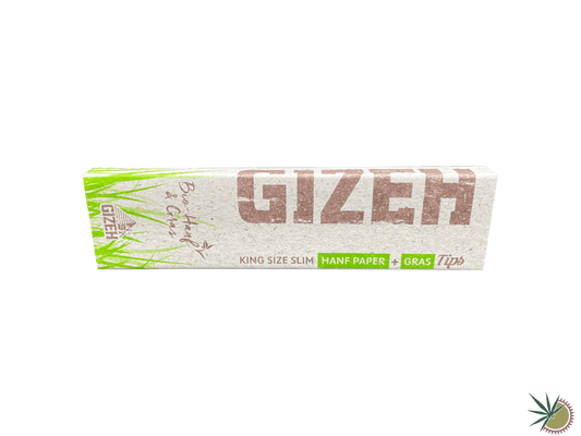 Gizeh Longpapers ungebleicht aus Hanf + Tips King Size Slim - THC Headshop