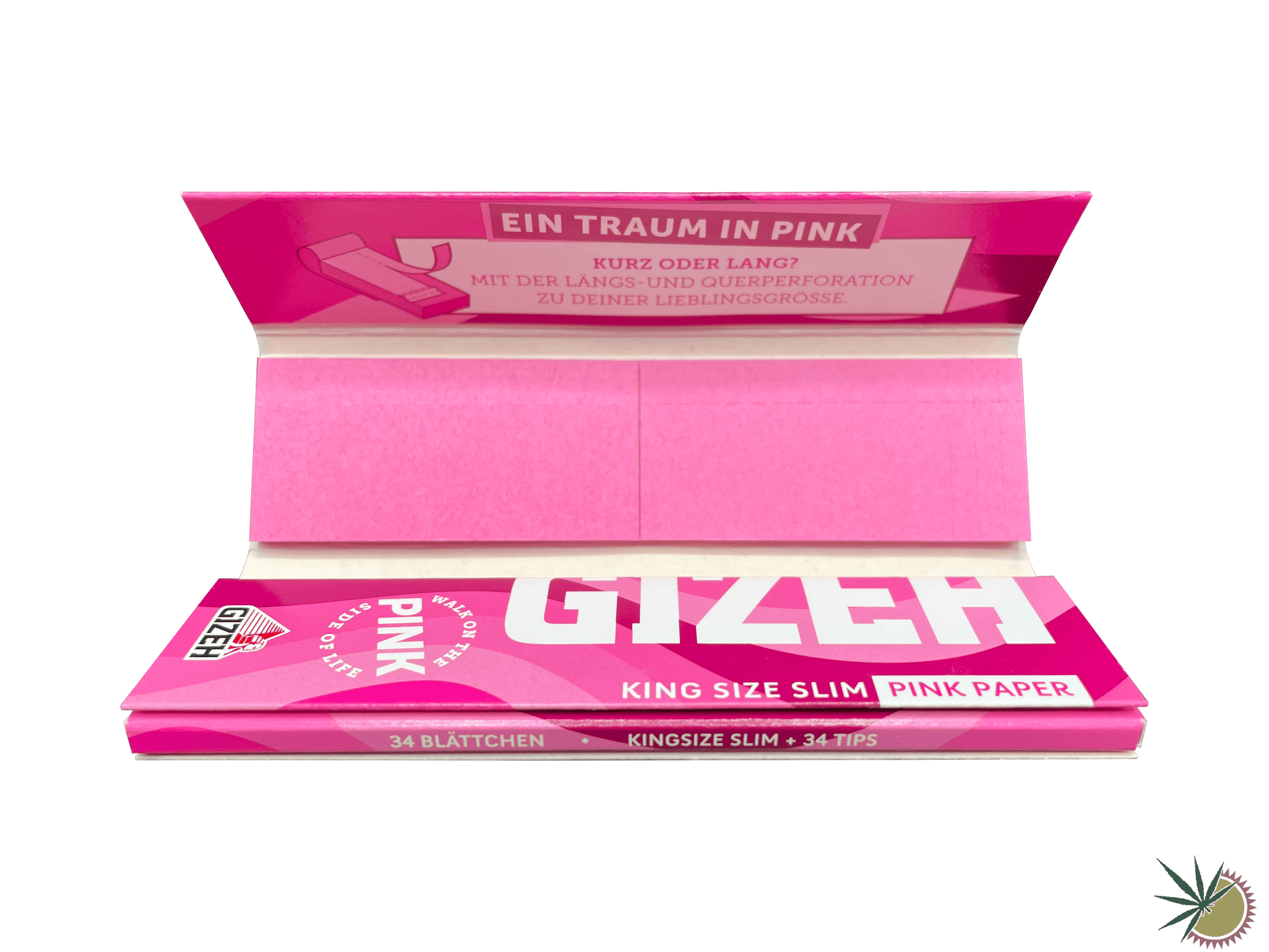 Gizeh Pink Longpapers + Tips King Size Slim - THC Headshop