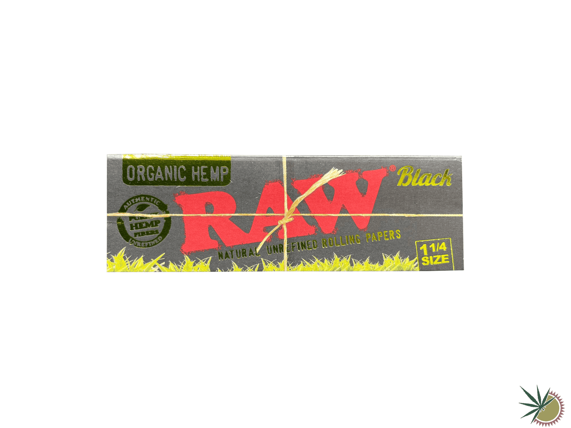 1 1/4 Papers Queen Size Slim RAW Organic Hemp Black aus Hanf - THC Headshop