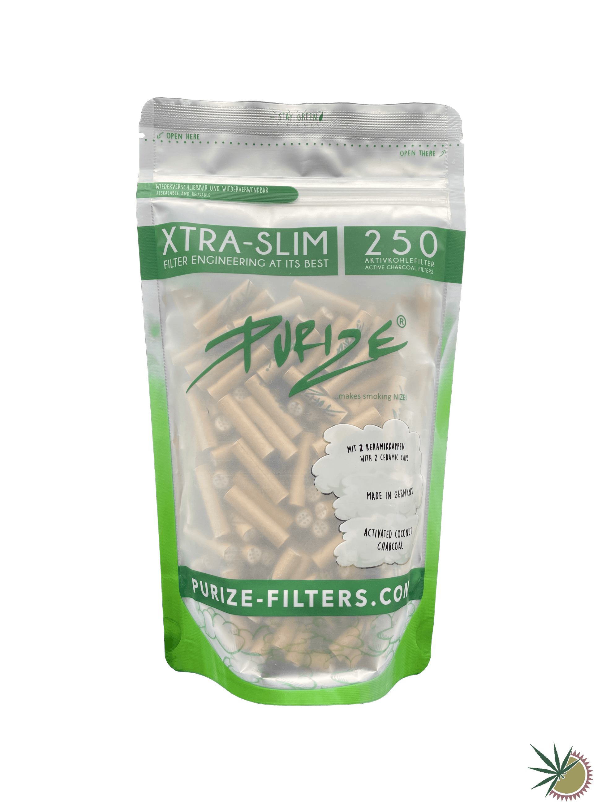 Purize Aktivkohlefilter Ø5,9mm Xtra Slim 1 Packung á 250 Stück verschiedene Farben - THC Headshop