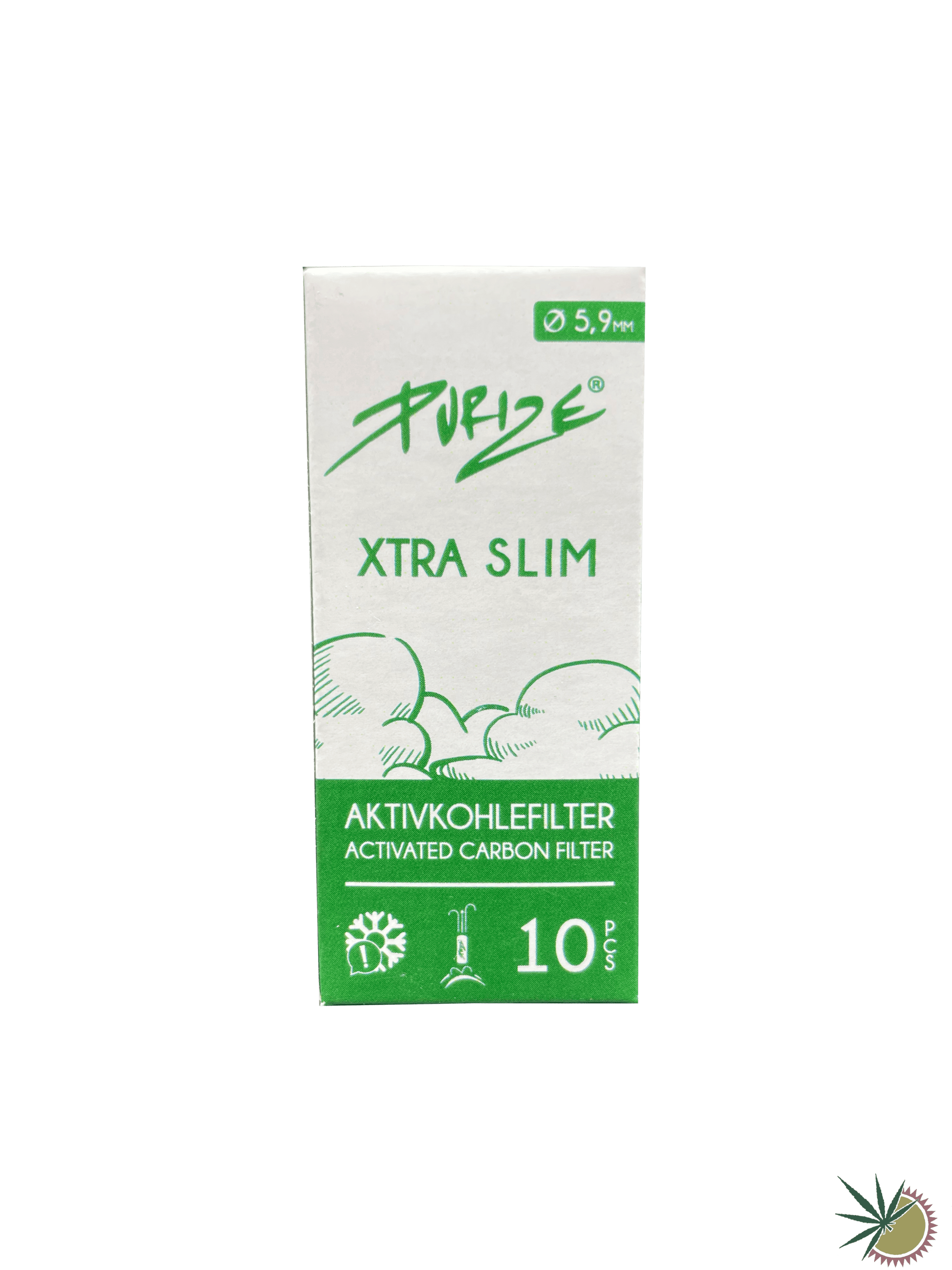 Purize Aktivkohlefilter Ø5.9mm Xtra Slim 1 Packung á 10 Stück - THC Headshop