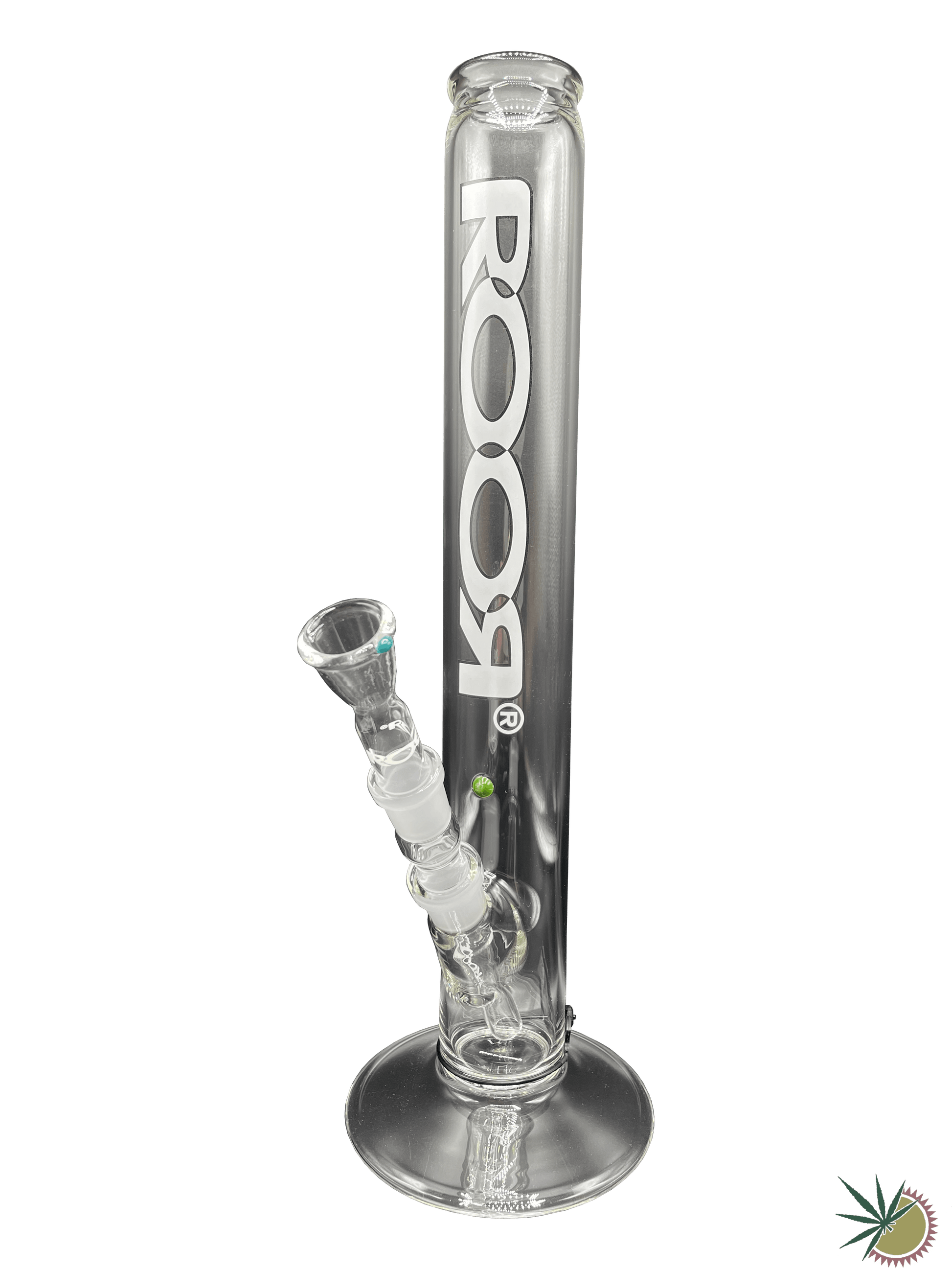 RooR Bong Black&White 18.8er Schliff 3.5mm 40cm mit Kickloch - THC Headshop