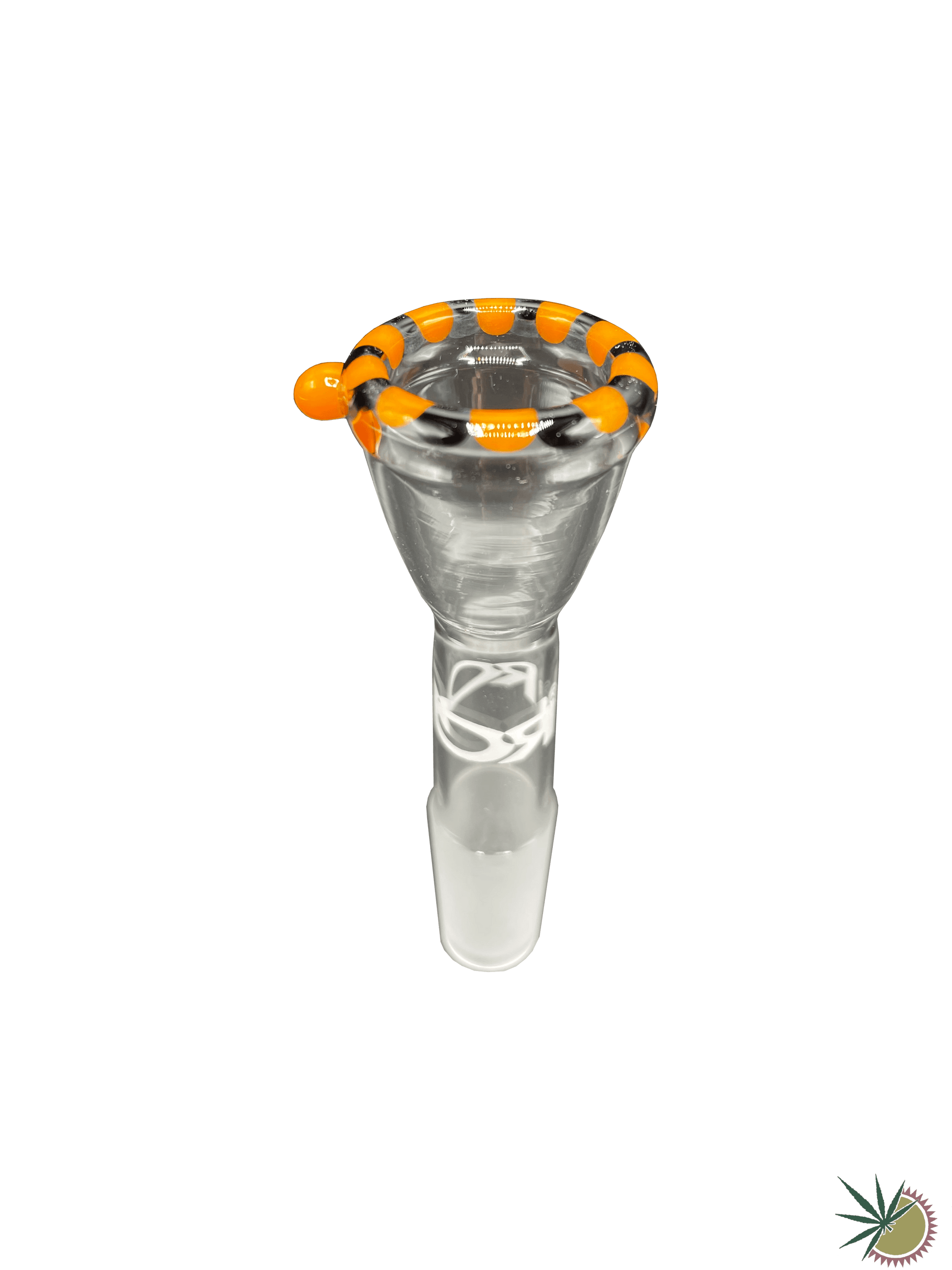 RooR Bongkopf "Schwarz-orangenes Rasta" 14.5er Schliff - THC Headshop