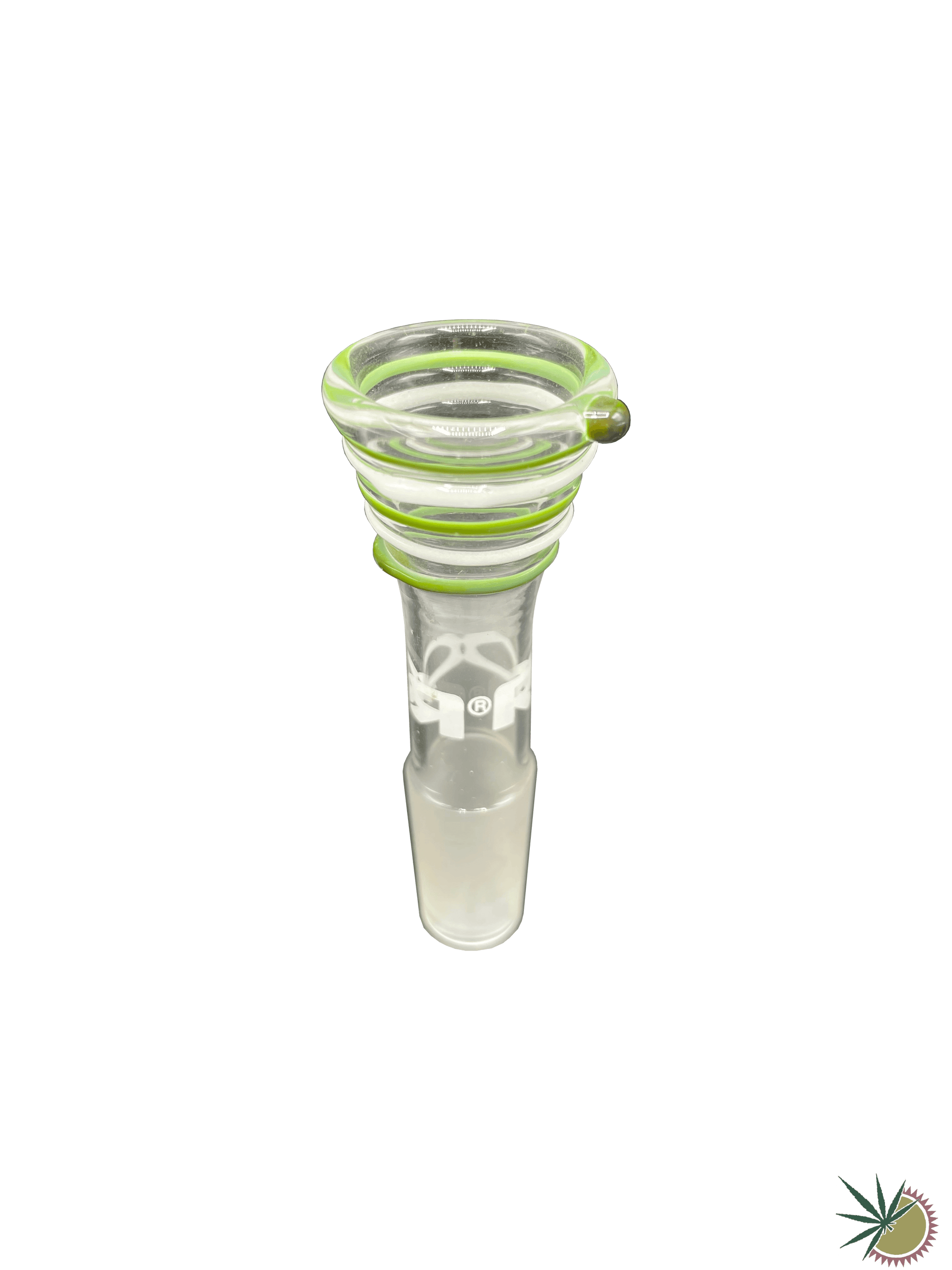 RooR Bongkopf "Grün-weißer Spiralnebel" 14.5er Schliff Turbo - THC Headshop