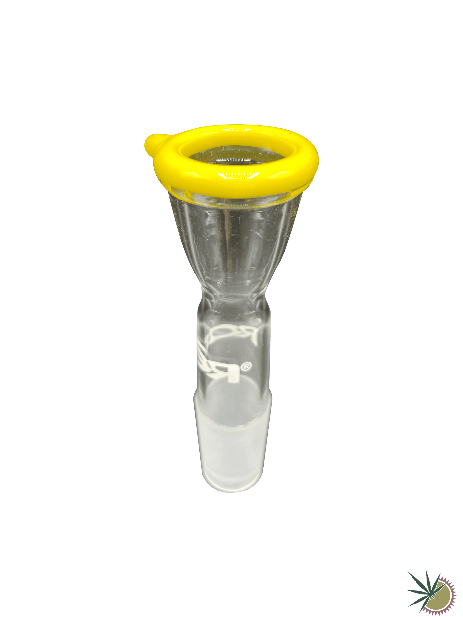 RooR Bongkopf "Gelber Kopfrand" 18.8er Schliff - THC Headshop