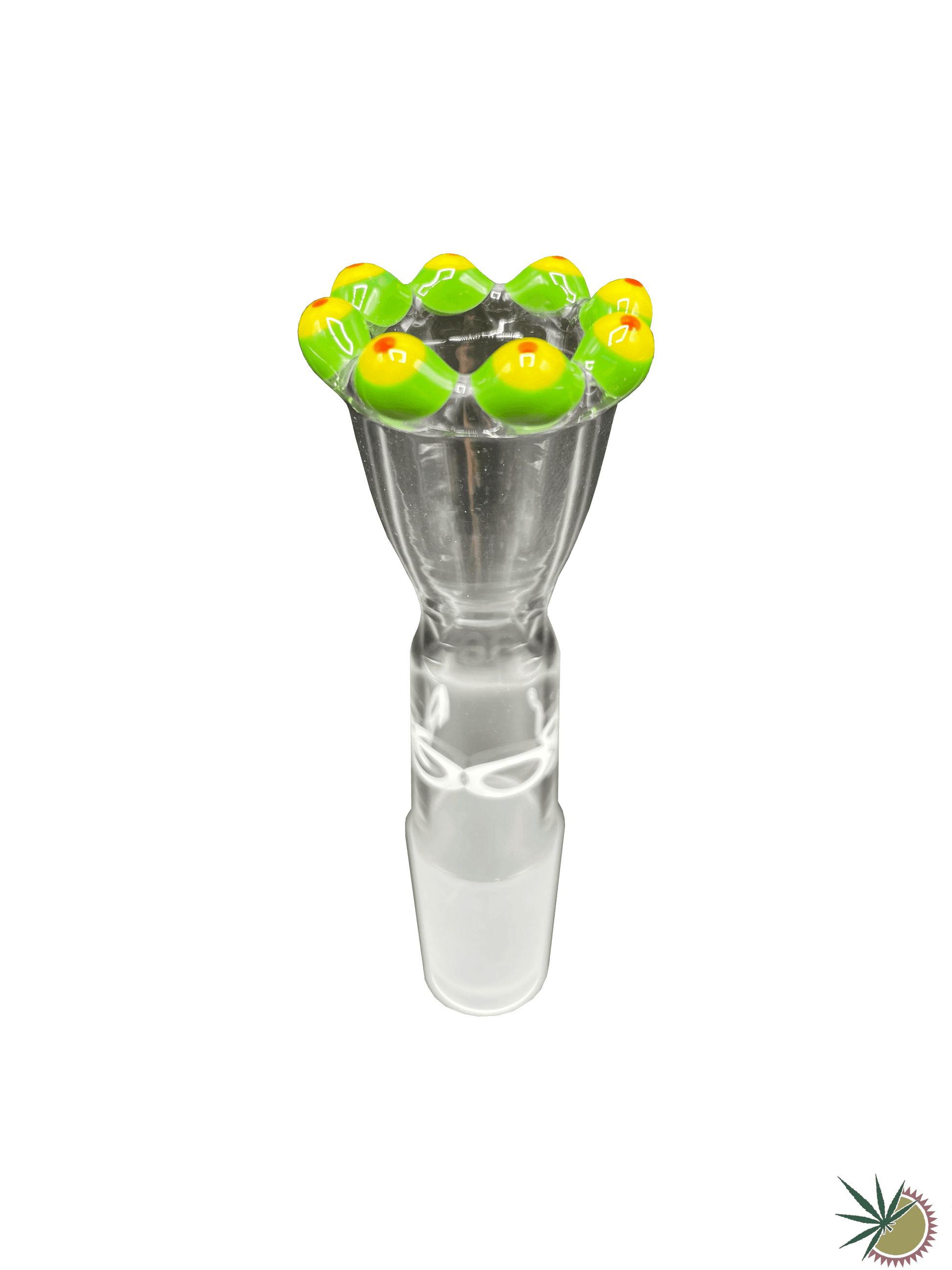 RooR Bongkopf "Grün-Gelb-Rote Krone" 18.8er Schliff - THC Headshop