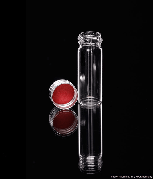 RooR Glasdose Mini aus Glas mit Schraubdeckel aus Metall - THC Headshop