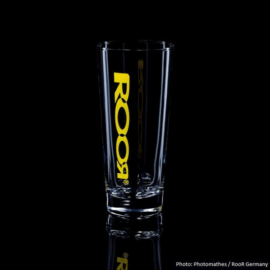 RooR Trinkglas Gelbes Logo 390ml - THC Headshop